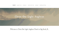 Desktop Screenshot of christourlightanglican.org