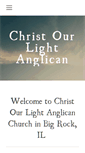 Mobile Screenshot of christourlightanglican.org